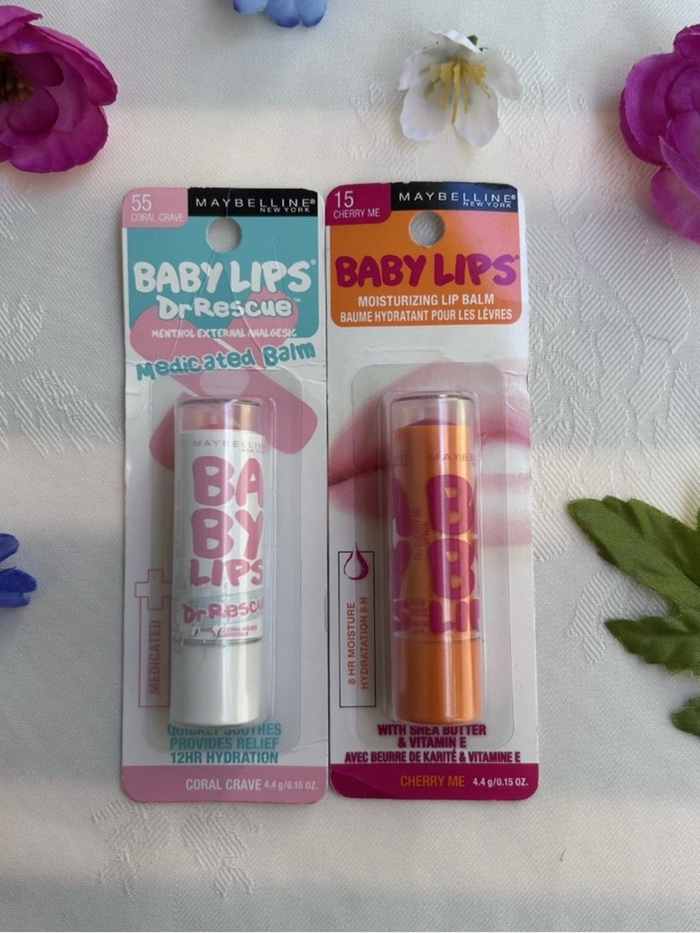 Maybelline Baby Lips Duo - Coral Crave & Cherry Me Packaging